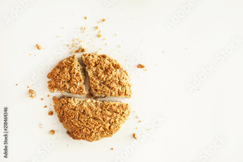 Cookie on the white background photo