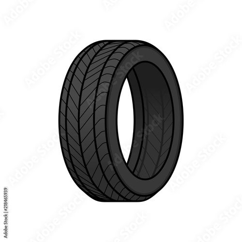Tire cartoon design vector illustration