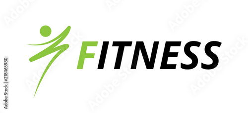 Fitness graphic design, fit icon draw, blue logo © Grafik-Komputerowy