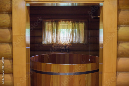 Photography the plunge pool in the bathhouse