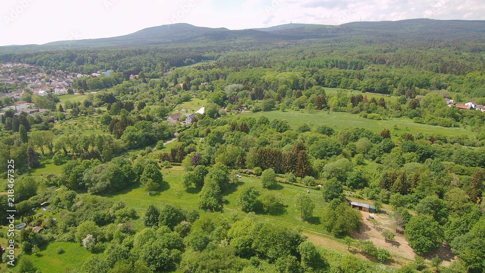 Oberursel stadt in Deutschland im Sommer