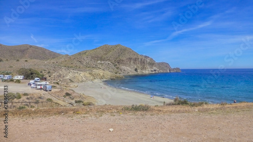 Fototapeta Naklejka Na Ścianę i Meble -  Cabo de Gata. Isleta del Moro, Almeria, Andalusia, Spain