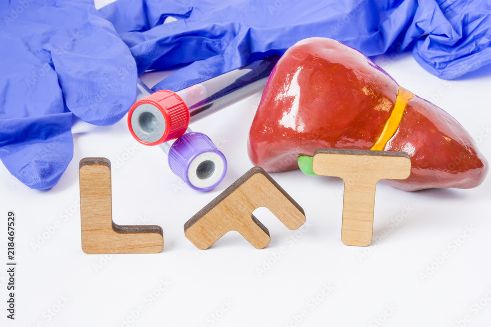 Foto de LFT Clinical laboratory medical acronym or abbreviation of