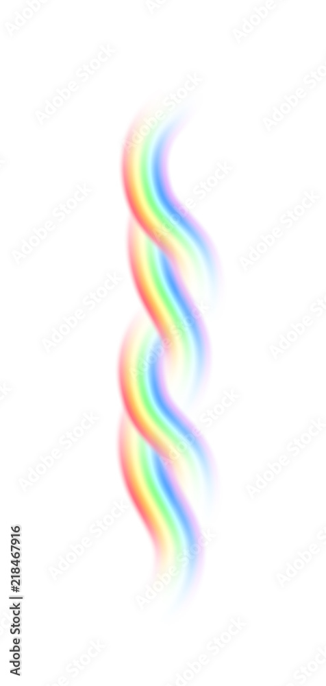 Vector rainbow  isolated on white background