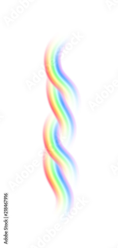 Vector rainbow  isolated on white background