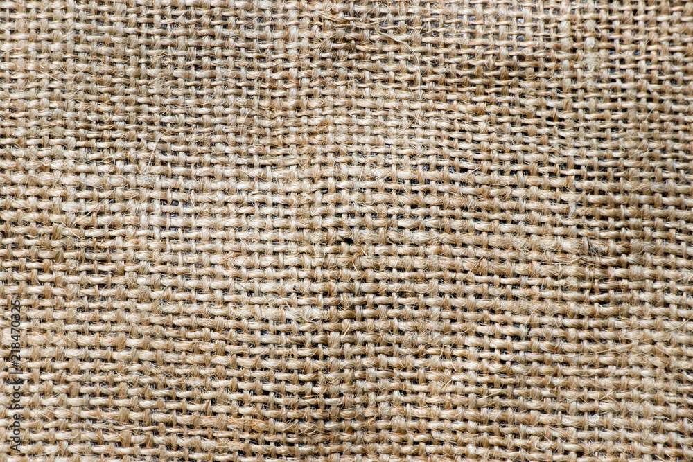 Closed up of brown color sackcloth textured background Closed up of brown color sackcloth textured background
