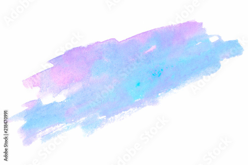 watercolor abstract spot blue purplish pink