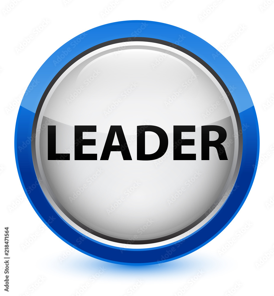 Leader crystal blue round button Leader crystal blue round button
