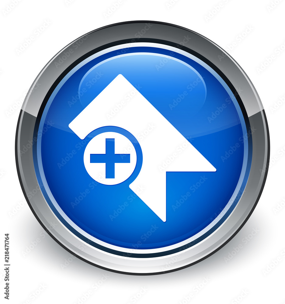 Bookmark icon optimum blue round button Bookmark icon optimum blue round button