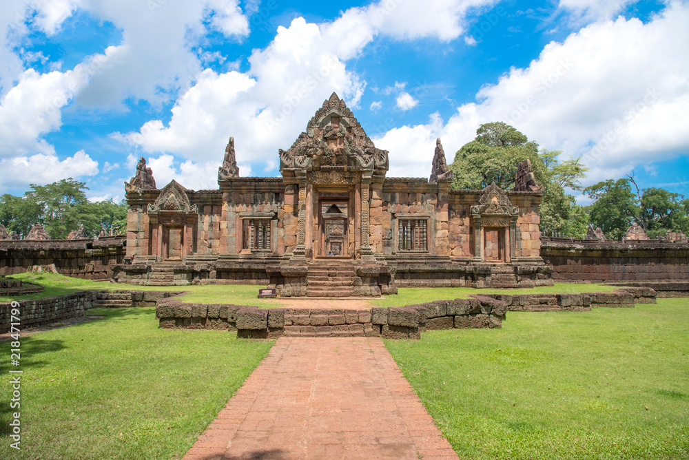 The public place is PRASAT MUANG TAM is historic and ancient castle of generality in Buriram province Thailand and a kind of Khmer architect art decorated in the Buddhist temple,pavilion,temple hall The public place is PRASAT MUANG TAM is historic and ancient castle of generality in Buriram province Thailand and a kind of Khmer architect art decorated in the Buddhist temple,pavilion,temple hall