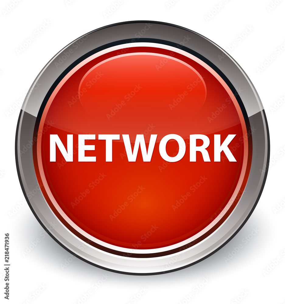 Network optimum red round button Network optimum red round button