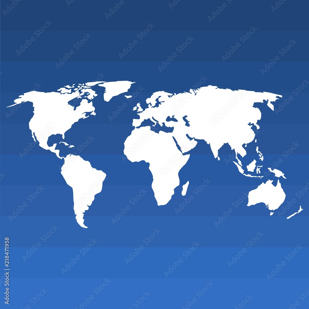 Blank world map, vector illustration Blank world map, vector illustration
