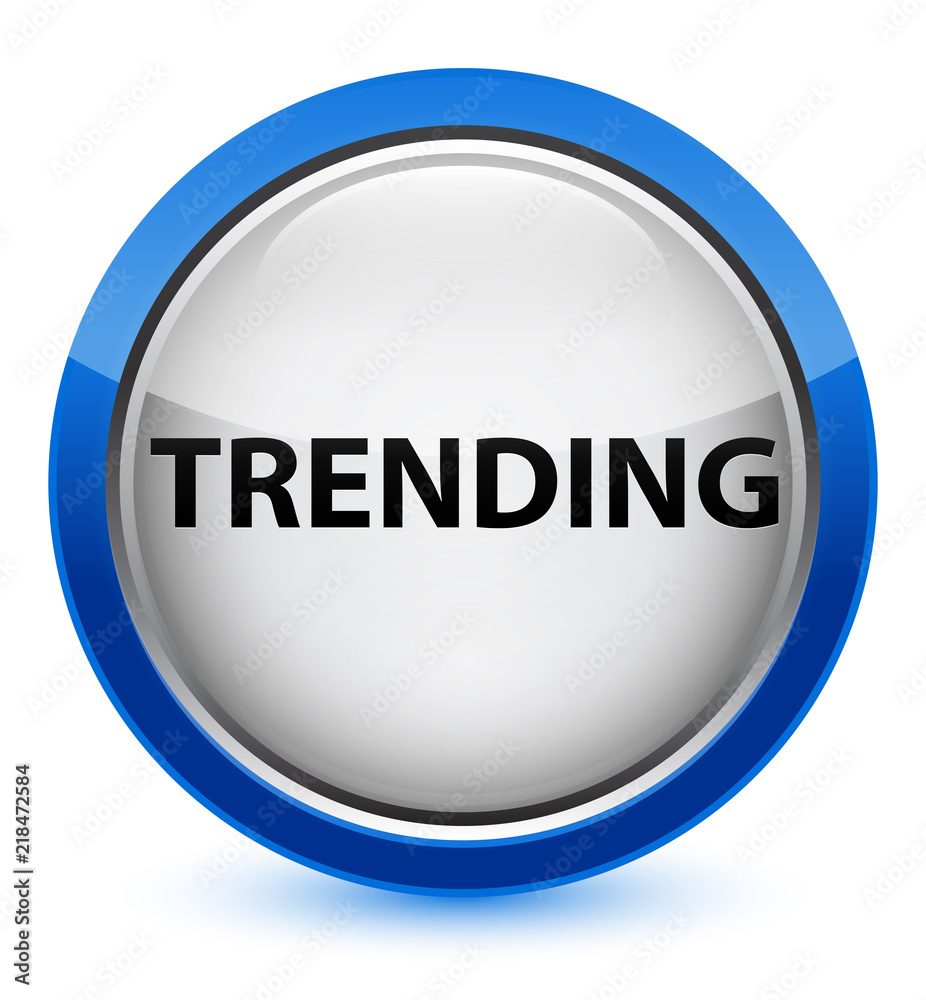 Trending crystal blue round button Trending crystal blue round button