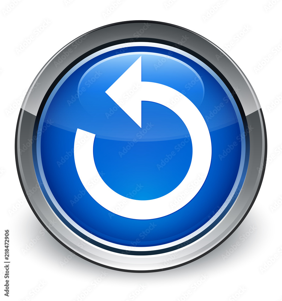 Refresh arrow icon optimum blue round button Refresh arrow icon optimum blue round button