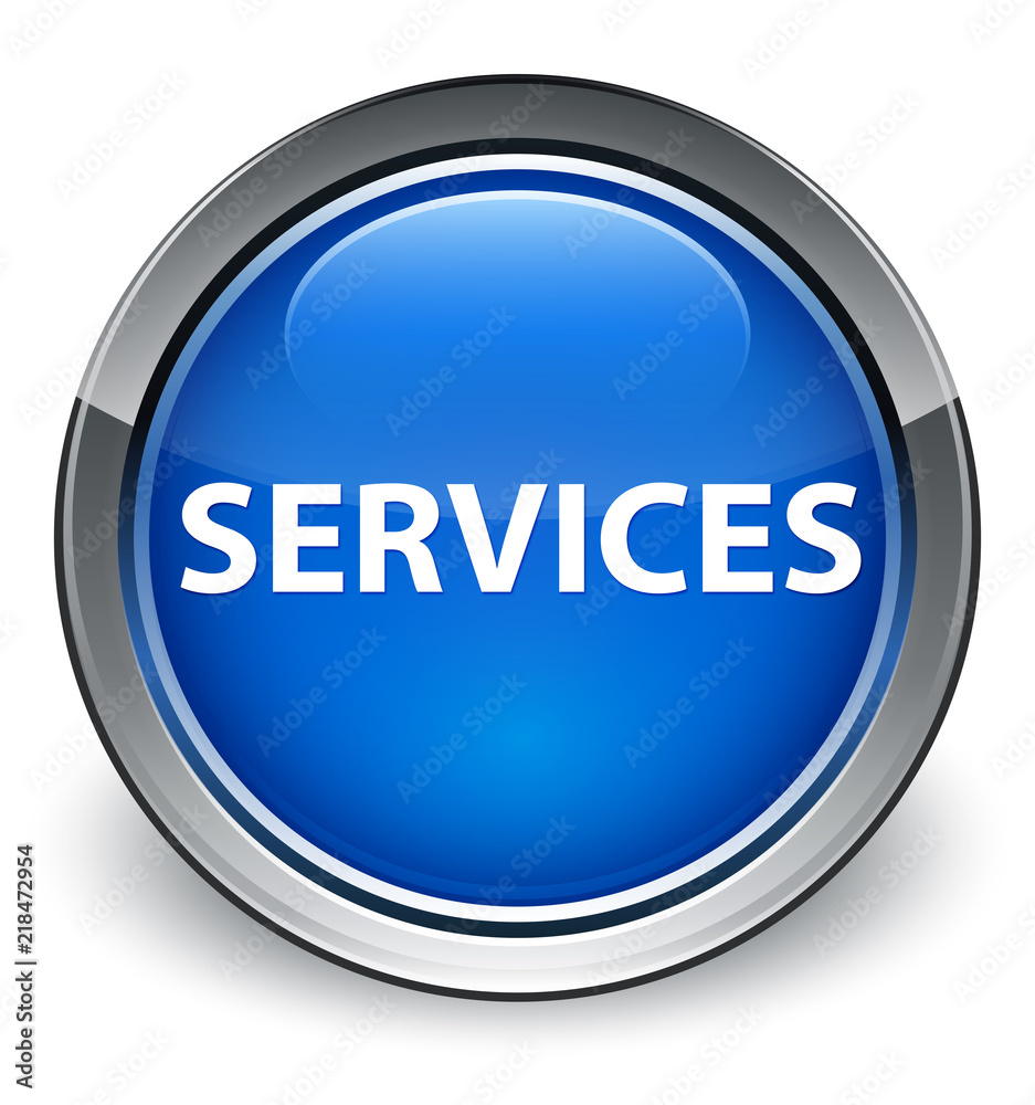 Services optimum blue round button Services optimum blue round button