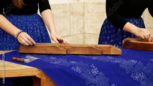 Traditional magyar musical instrument in Budapest.