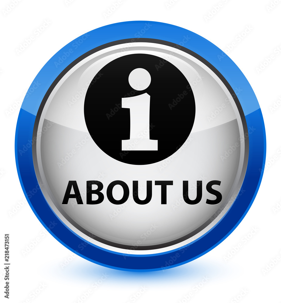 About us crystal blue round button About us crystal blue round button
