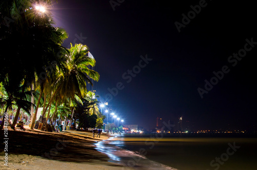 Pattaya City and Sea in Twilight, Thailand © rostovdriver
