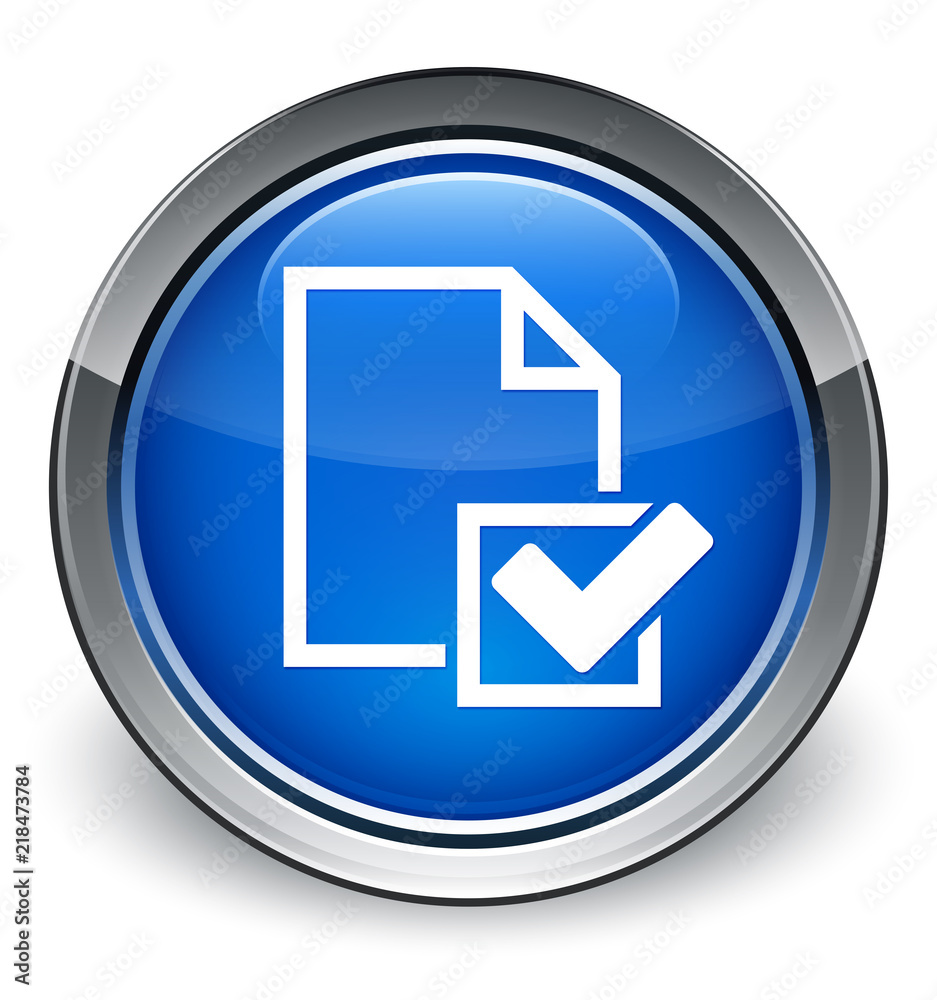 Checklist icon optimum blue round button Checklist icon optimum blue round button