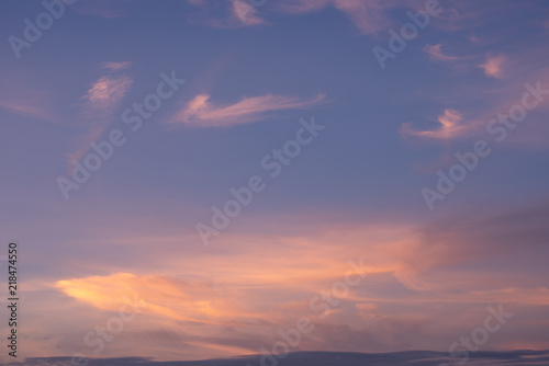 Fototapeta Naklejka Na Ścianę i Meble -  Sunset sky for background