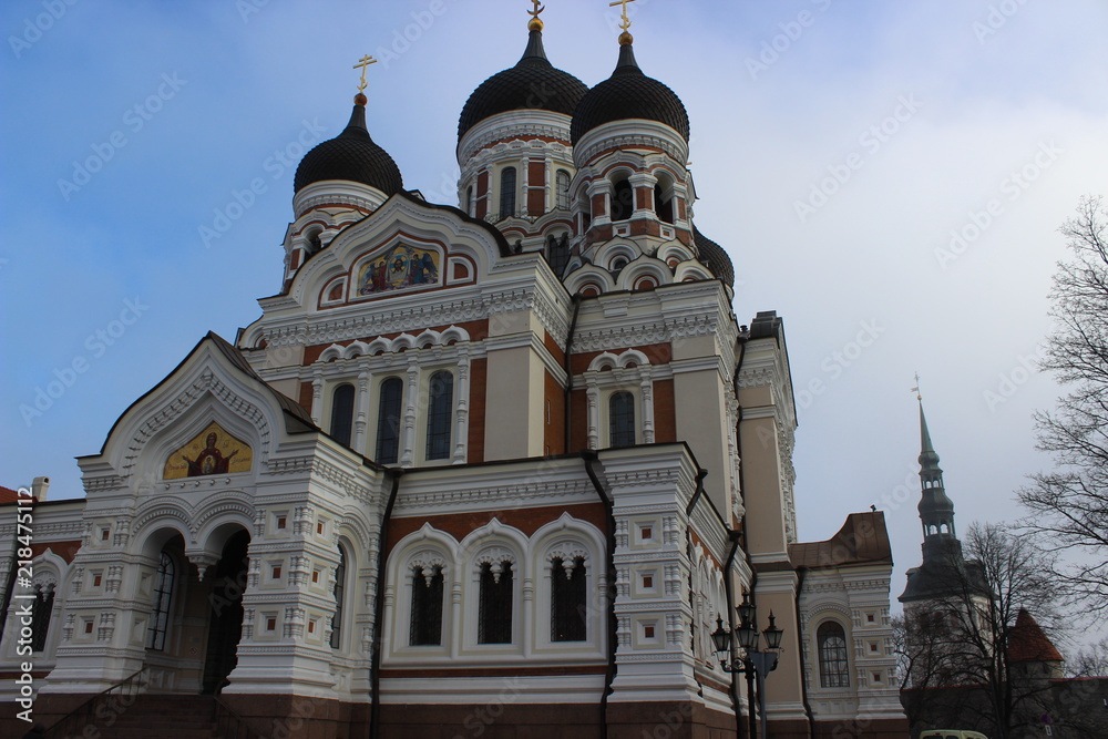 Alexander Nevsky Cathedral orthodox church in tallinn, estonia