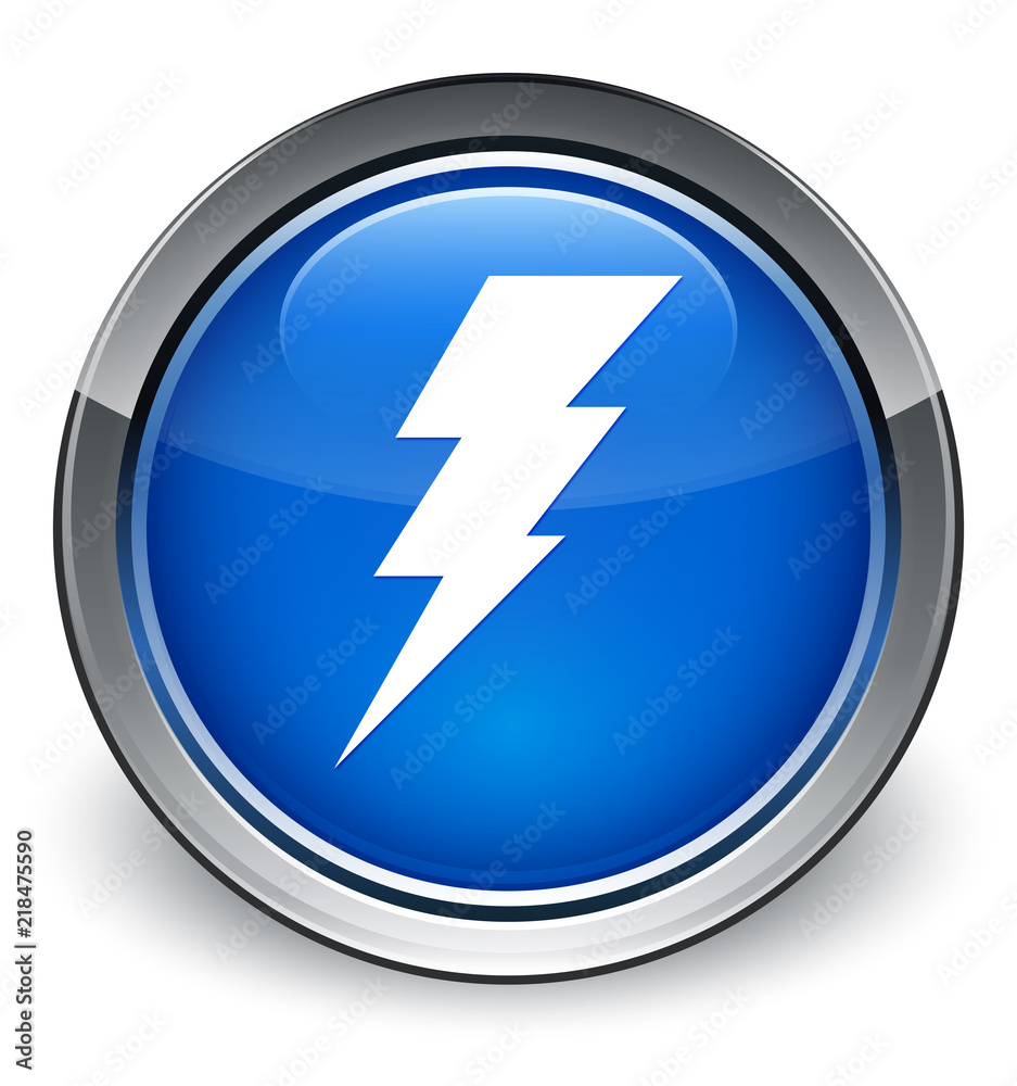 Electricity icon optimum blue round button Electricity icon optimum blue round button