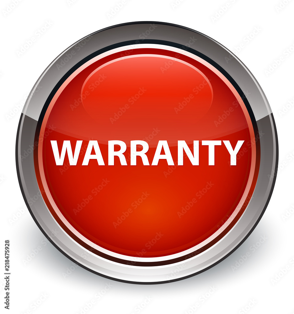 Warranty optimum red round button Warranty optimum red round button