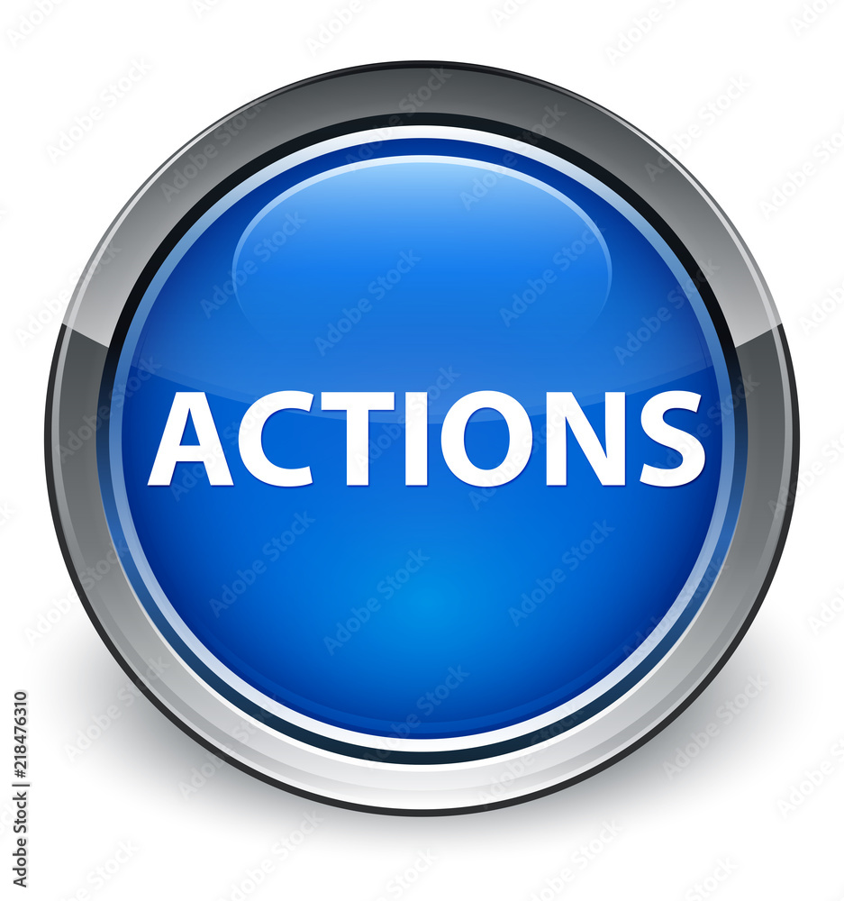 Actions optimum blue round button Actions optimum blue round button