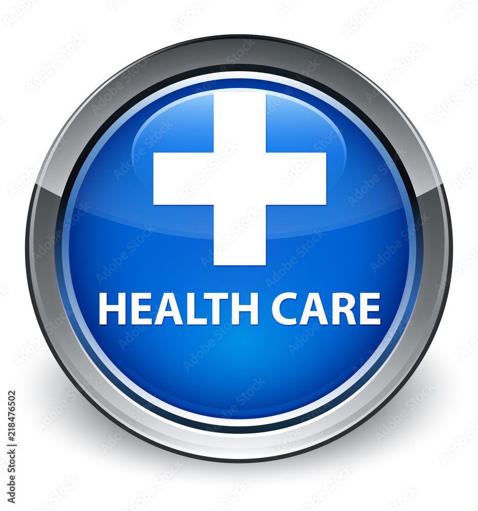 Health care (plus sign) optimum blue round button Health care (plus sign) optimum blue round button