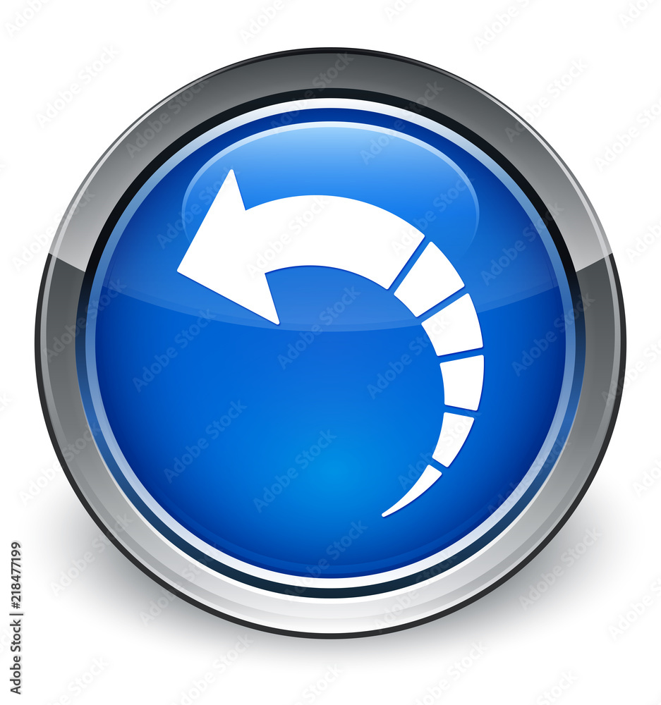 Back arrow icon optimum blue round button Back arrow icon optimum blue round button