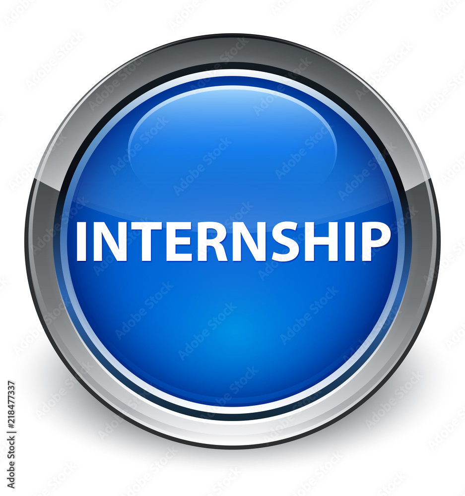 Internship optimum blue round button Internship optimum blue round button
