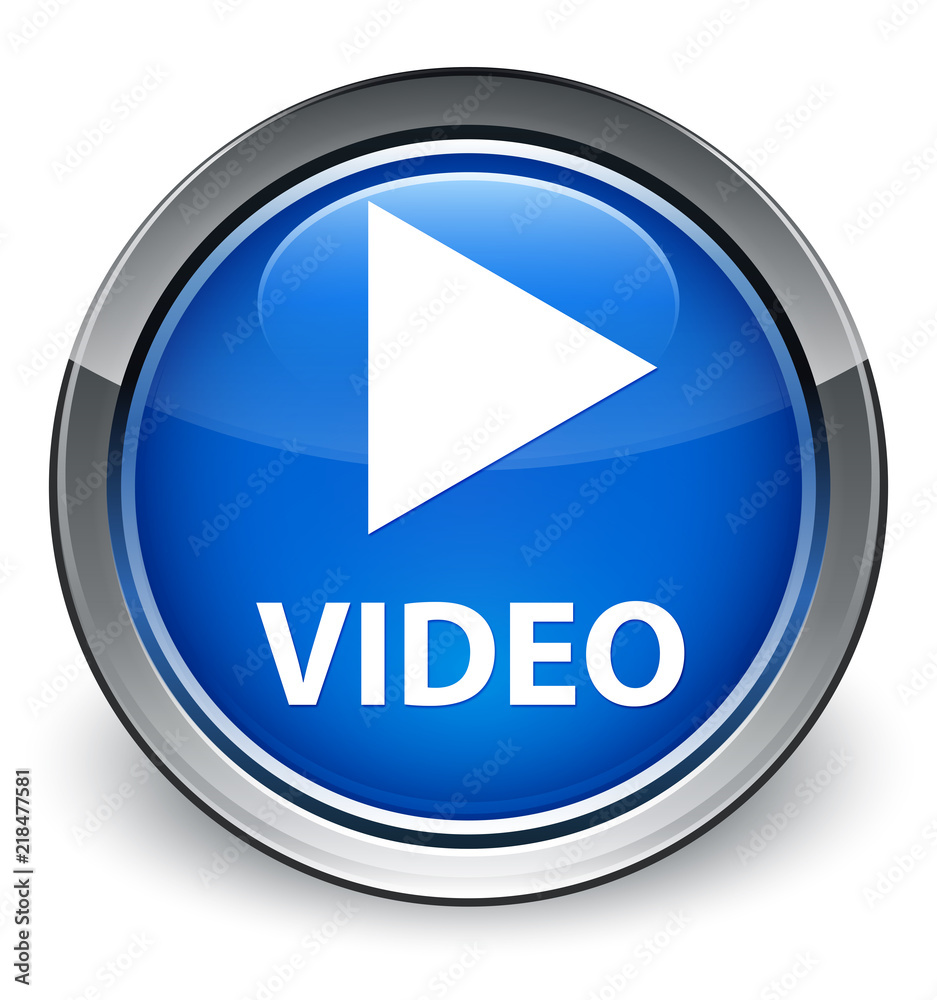 Video optimum blue round button