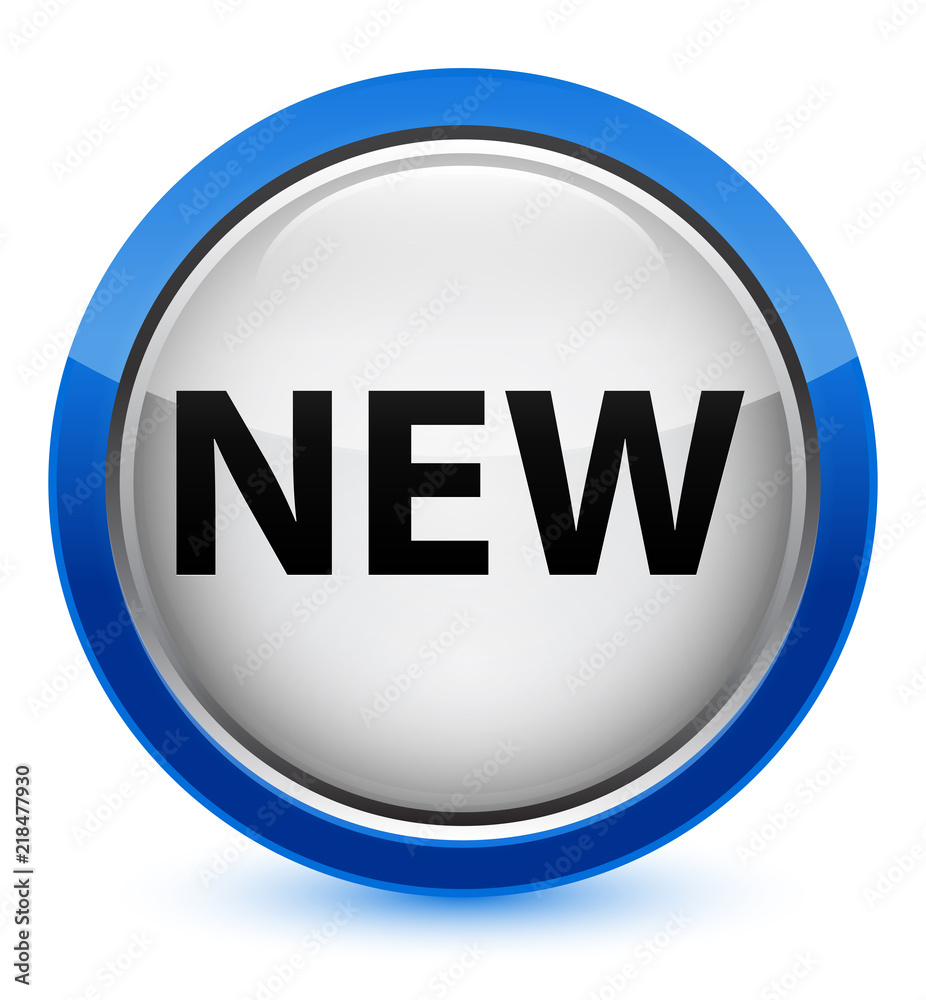 New crystal blue round button New crystal blue round button