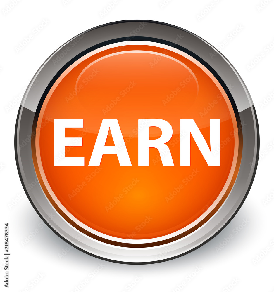 Earn optimum orange round button Earn optimum orange round button