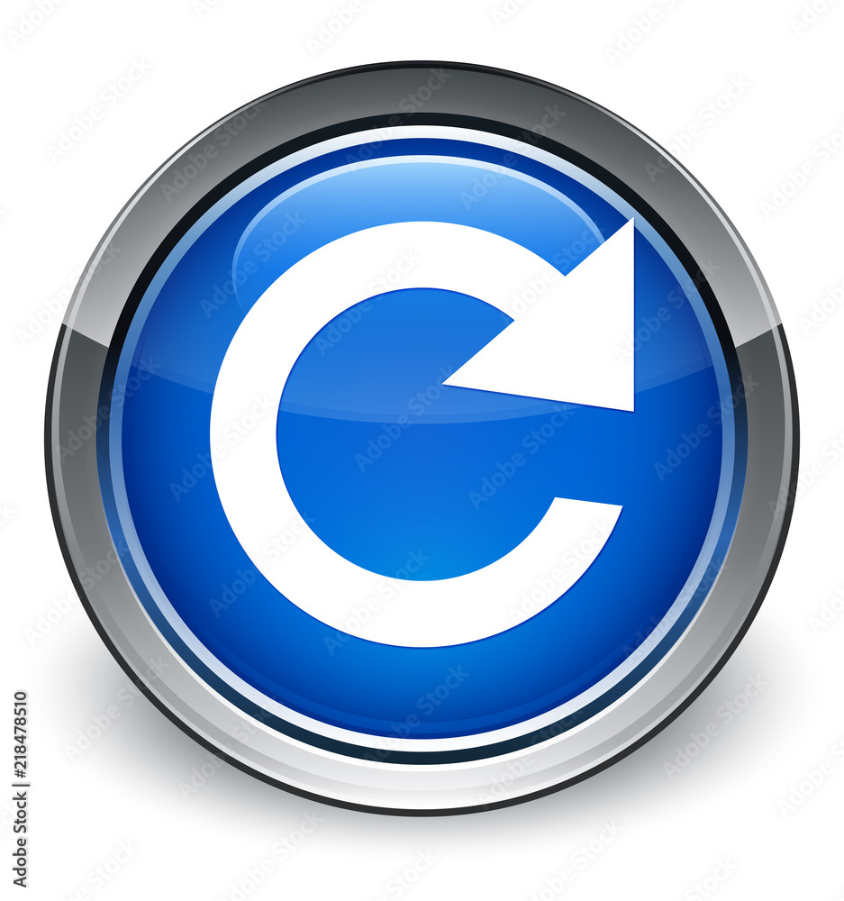 Reply rotate icon optimum blue round button Reply rotate icon optimum blue round button
