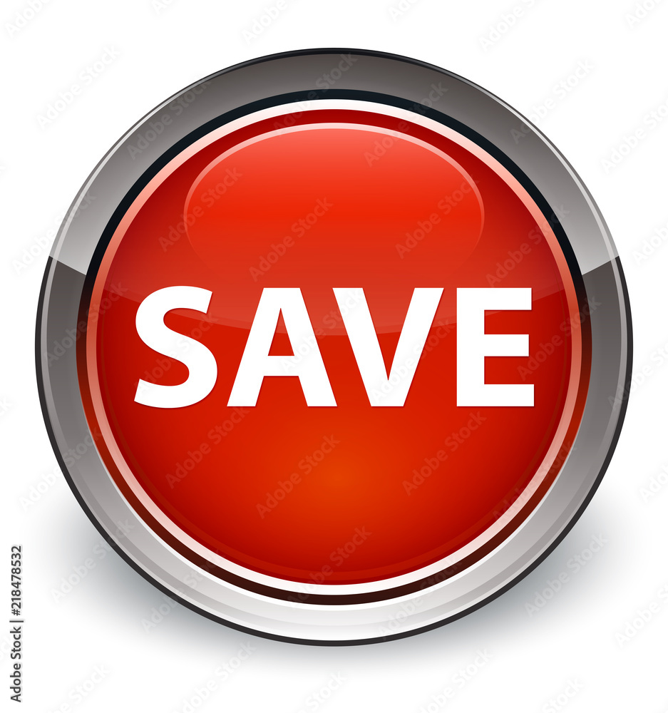 Save optimum red round button Save optimum red round button