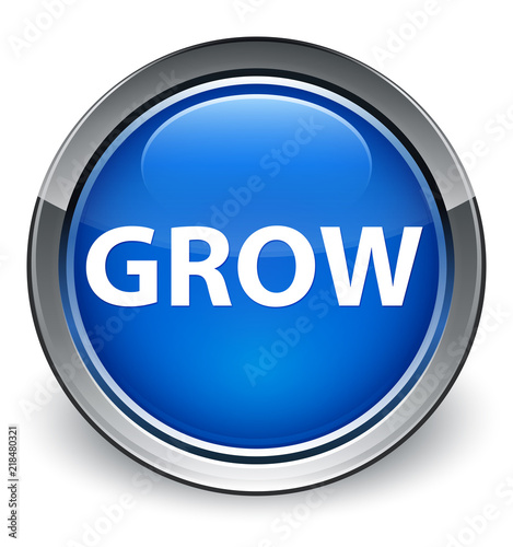 Grow optimum blue round button