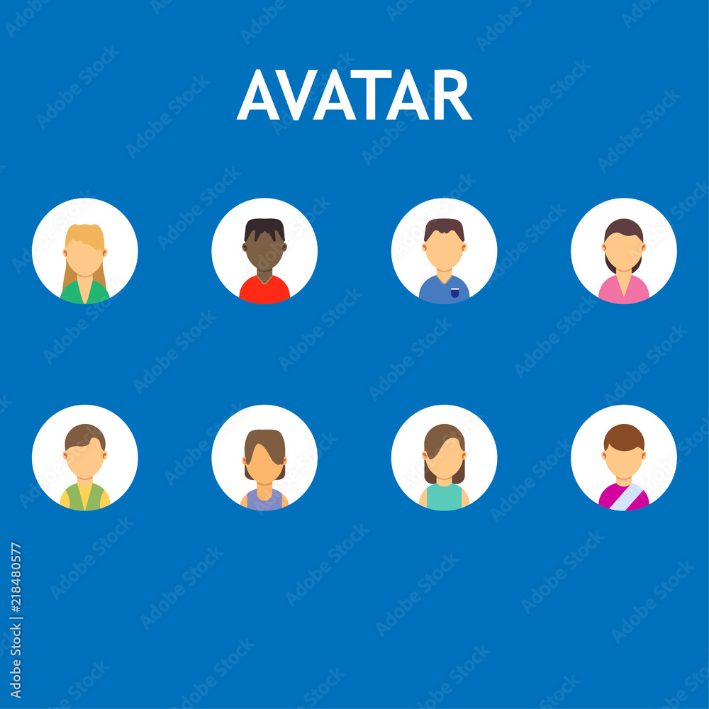 People, Avatar Icon Design Vector Logo Template Illustration Sign And  Symbol Royalty Free SVG, Cliparts, Vectors, and Stock Illustration. Image  181148528.