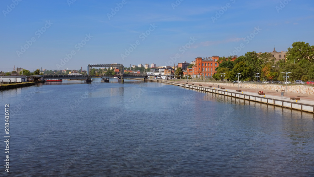 Szczecin, View of the Odra river 