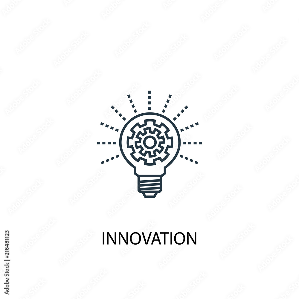 innovation concept line icon. Simple element illustration. innovation