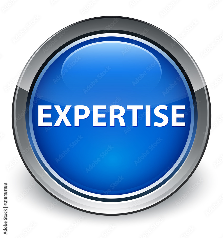 Expertise optimum blue round button Expertise optimum blue round button