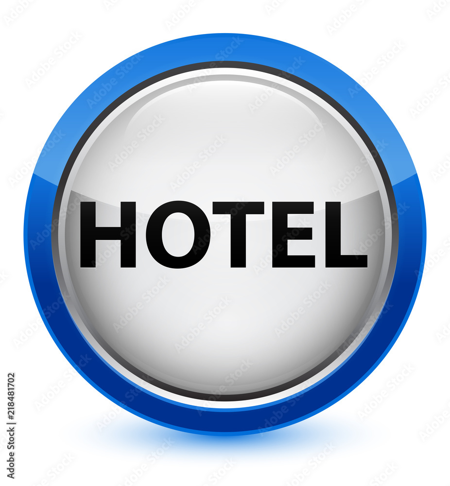 Hotel crystal blue round button Hotel crystal blue round button