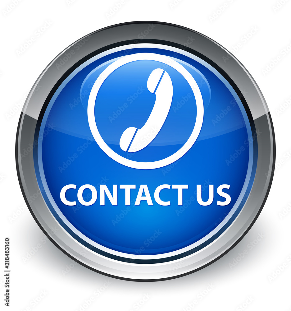 Contact us (phone icon) optimum blue round button Contact us (phone icon) optimum blue round button