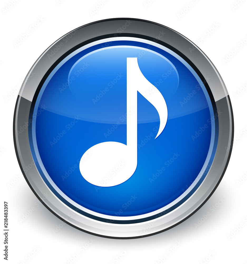 Music icon optimum blue round button Music icon optimum blue round button