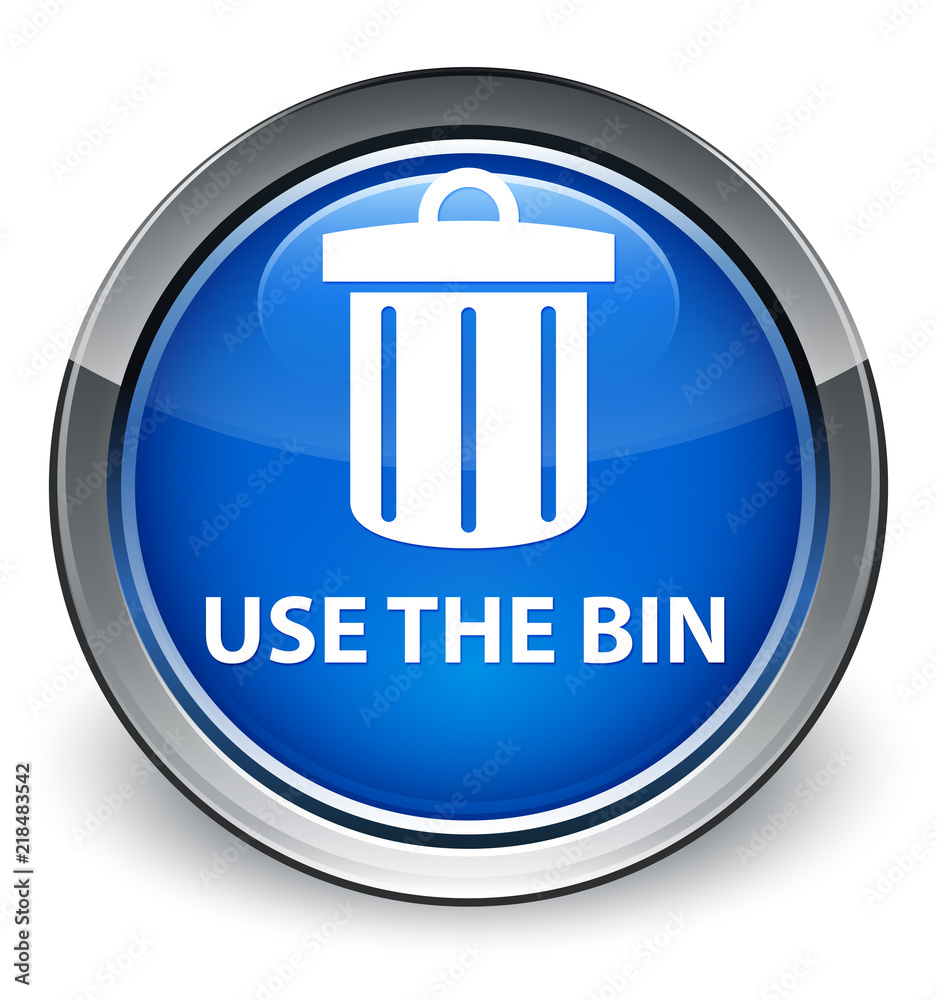 Use the bin (trash icon) optimum blue round button Use the bin (trash icon) optimum blue round button