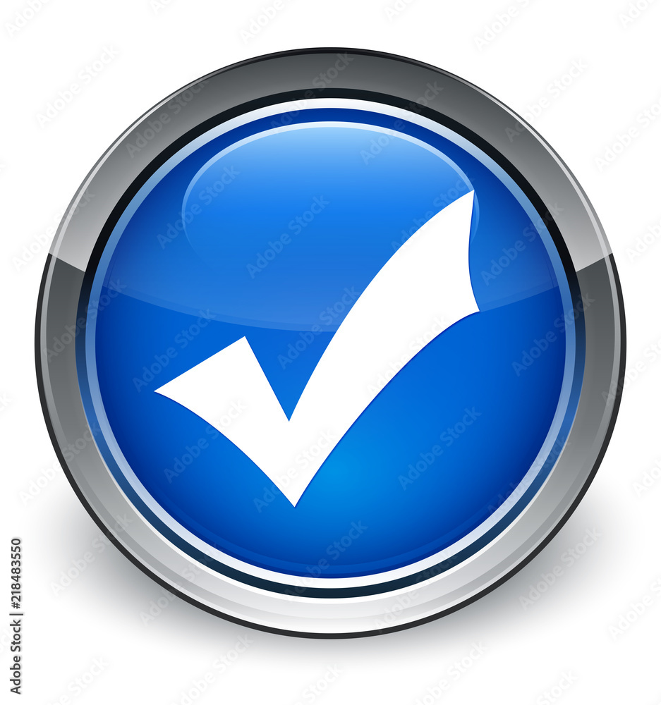 Validation icon optimum blue round button Validation icon optimum blue round button