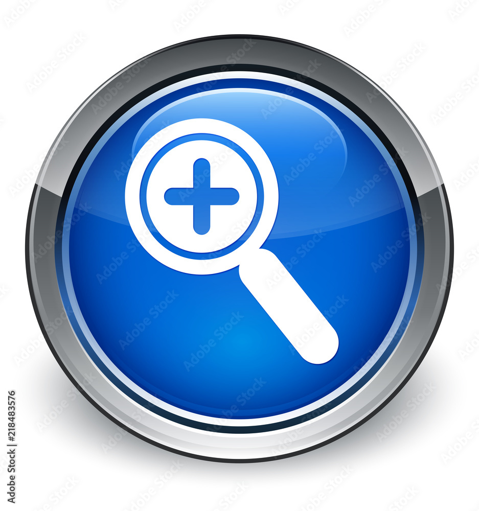 Zoom in icon optimum blue round button Zoom in icon optimum blue round button