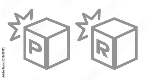 shock resistance icon . vector