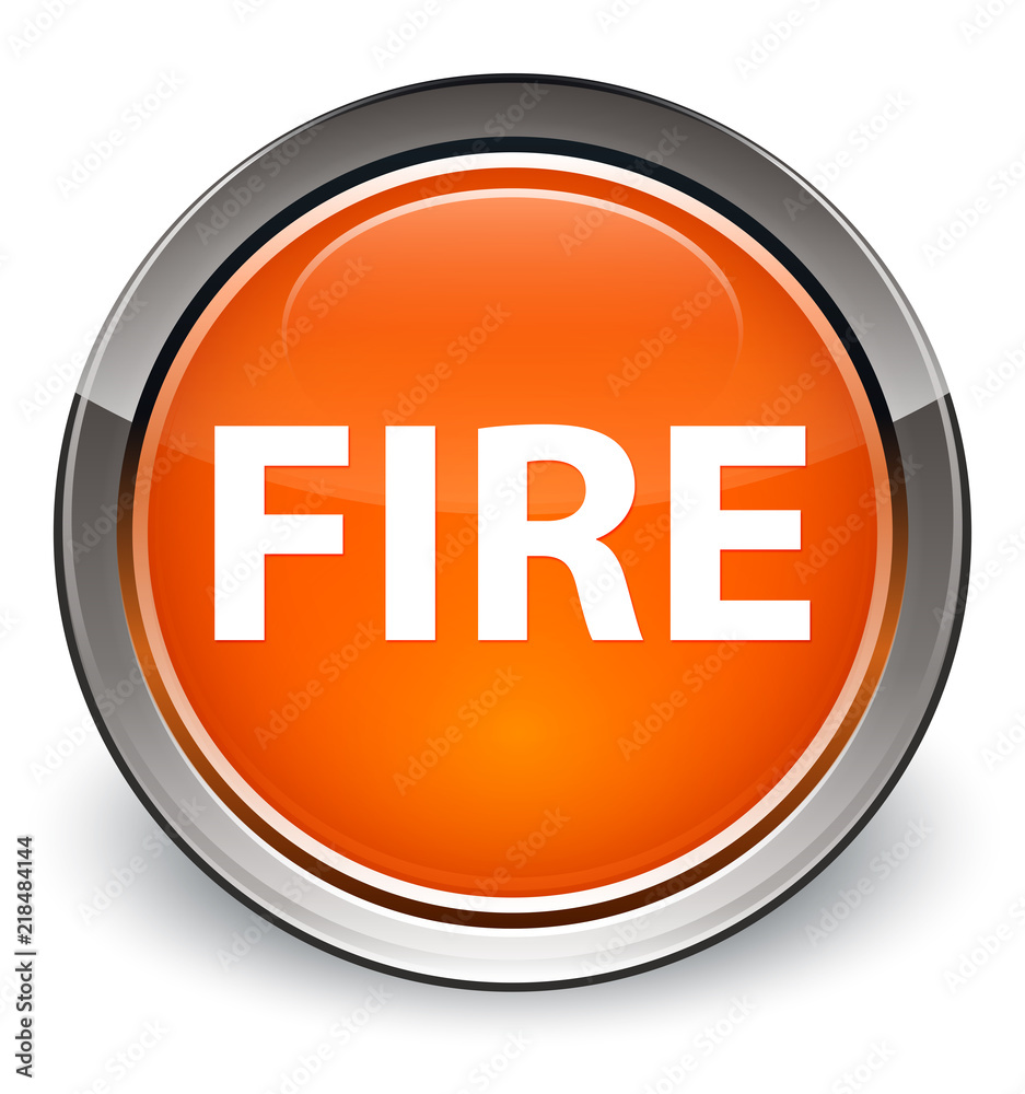 Fire optimum orange round button Fire optimum orange round button
