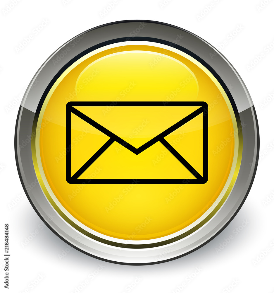 Email icon optimum yellow round button Email icon optimum yellow round button